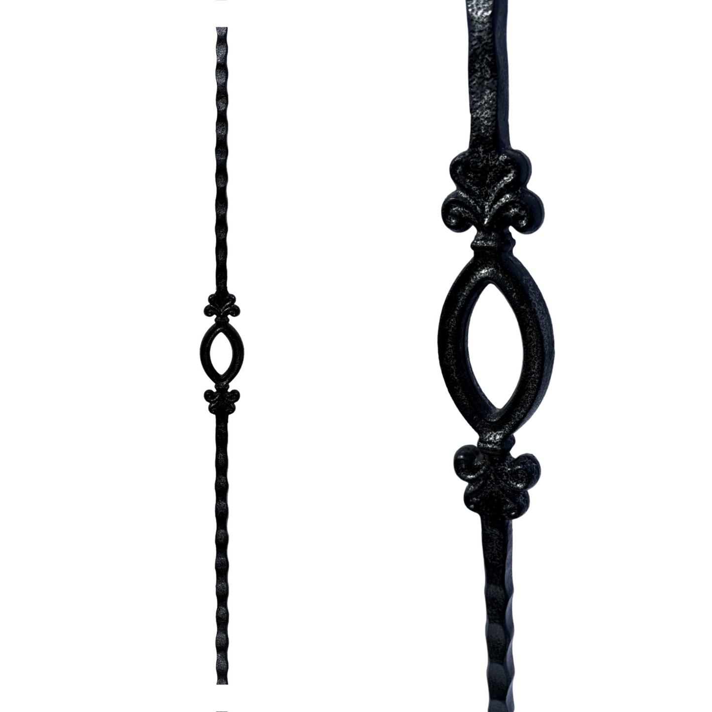 Marteau ovale simple à manche carré massif de 1/2 po pour balustre 