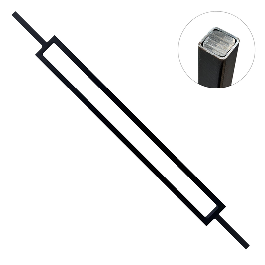 Rectangle 1/2" Hollow Metal Insert Square Shaft Baluster