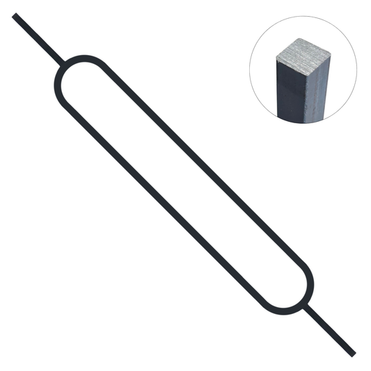 Large Oval 1/2" Solid Square Shaft Baluster