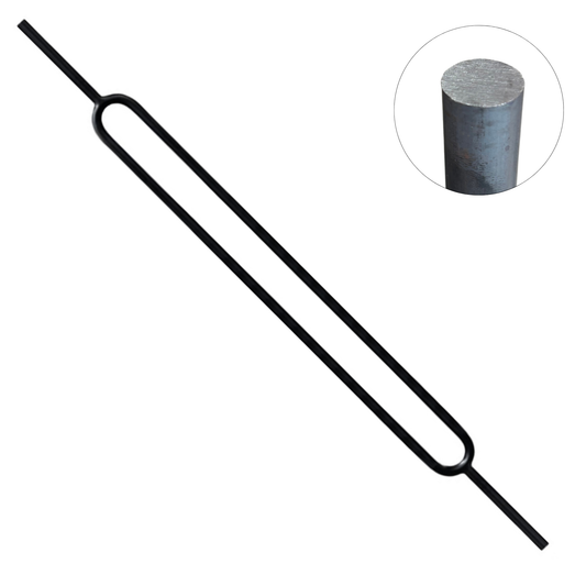 Oval 1/2" Solid Round Shaft Baluster