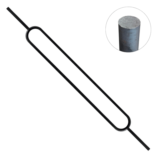 Large Oval 1/2" Solid Round Shaft Baluster