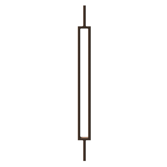 Rectangle 1/2" Hollow Metal Insert Square Shaft Baluster (Burnt Penny) Mister Baluster