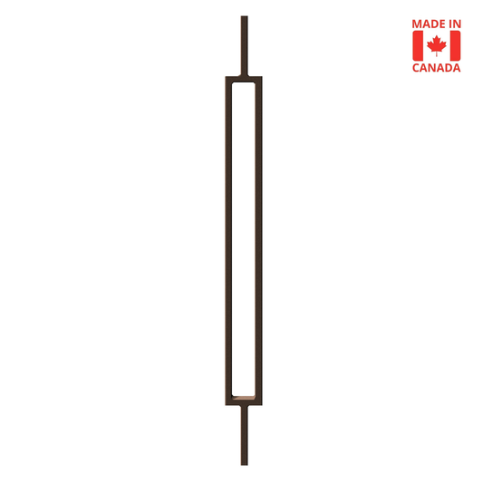 Rectangle 1/2" Solid Square Shaft Baluster (2.25" Width) (Burnt Penny) Mister Baluster