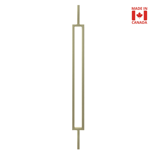 Rectangle 1/2" Solid Square Shaft Baluster (2.25" Width) (Dorado Gold)