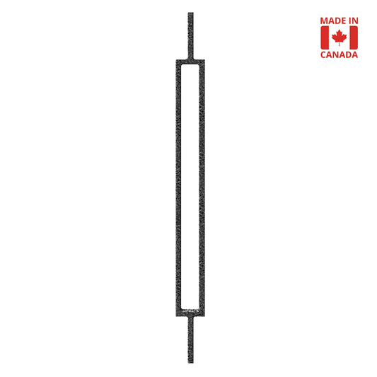 Rectangle 1/2" Solid Square Shaft Baluster (2.25" Width) (Silver Vein)