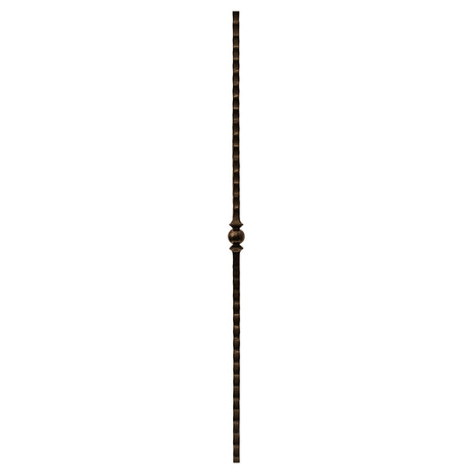 Single Ball Hammer 1/2" Solid Square Shaft Baluster (Burnt Penny) Mister Baluster