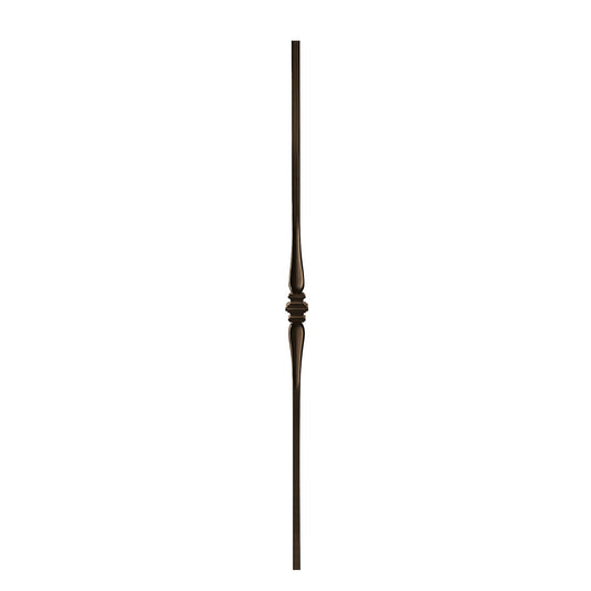 Single Spoon 1/2" Solid Square Shaft Baluster (Burnt Penny) Mister Baluster
