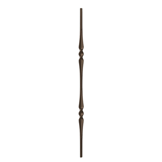Single Spoon 9/16" Solid Round Shaft Baluster (Burnt Penny) Mister Baluster