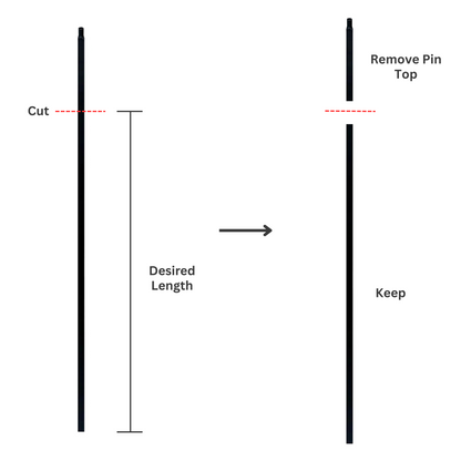 Easy Install Kit - 10 Balusters + 20 Screw Down Shoes (No Holes Drilled)