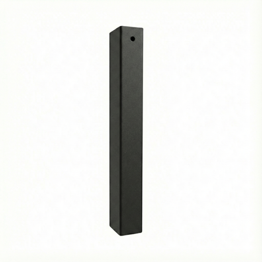 Tall Modern Shoe with Set Screw (1” wide) 1/2" Square Shaft (Textured Black)