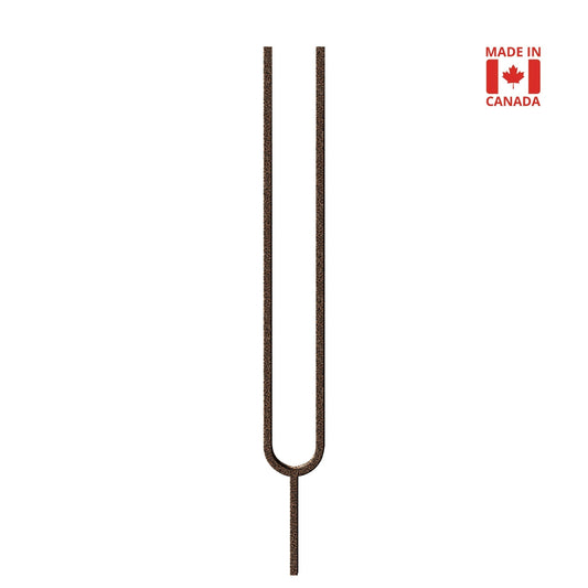 Tuning Fork 1/2" Solid Square Shaft Baluster (U Shaped Split Oval - 4.125" Width) (Copper Vein)