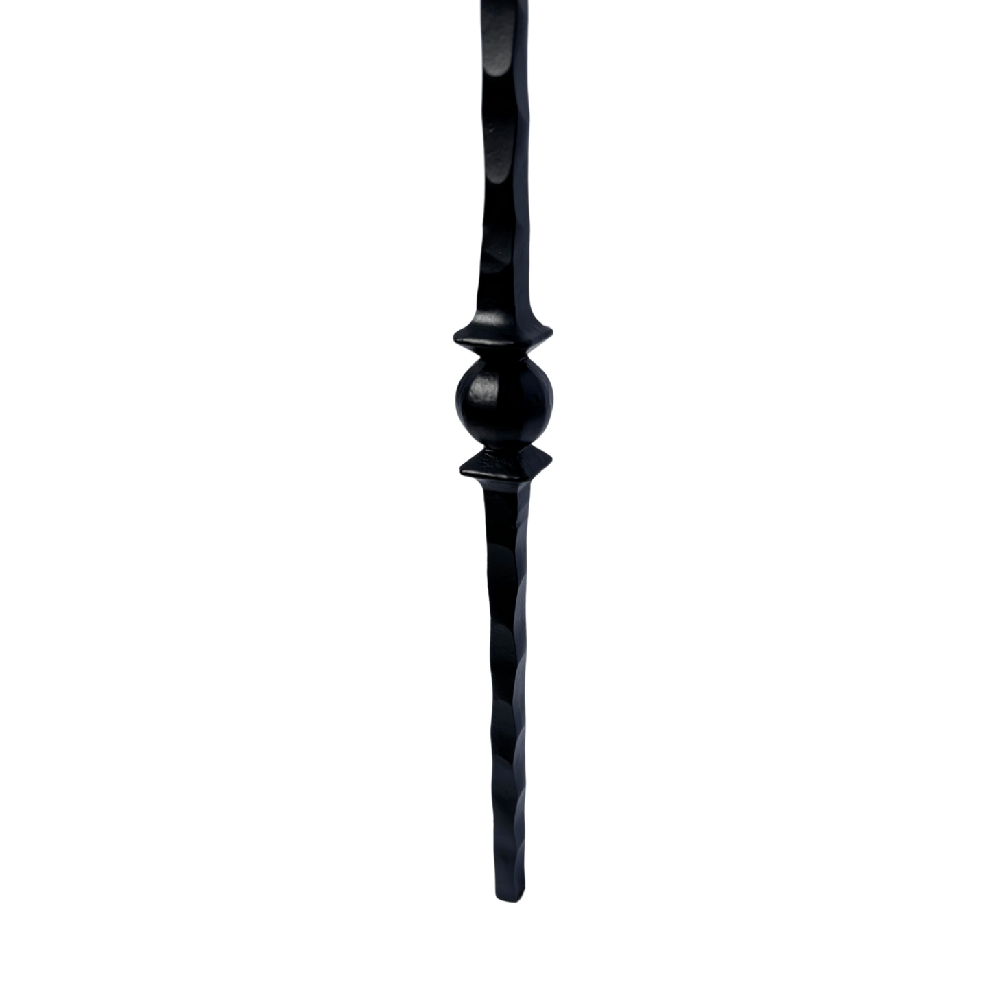 Double Ball Hammer Baluster 1/2" Square Shaft Solid Core - Mister Baluster