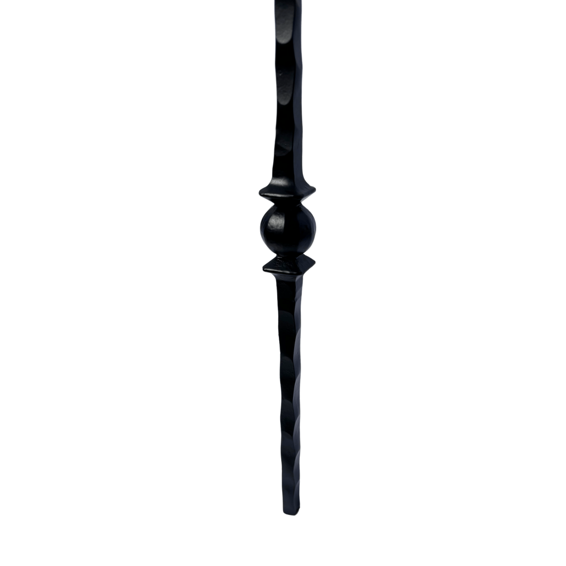 Double Ball Hammer Baluster 1/2" Square Shaft Solid Core - Mister Baluster