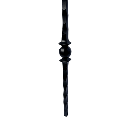 Double Ball Hammer Baluster 1/2" Square Shaft Solid Core - Mister Baluster