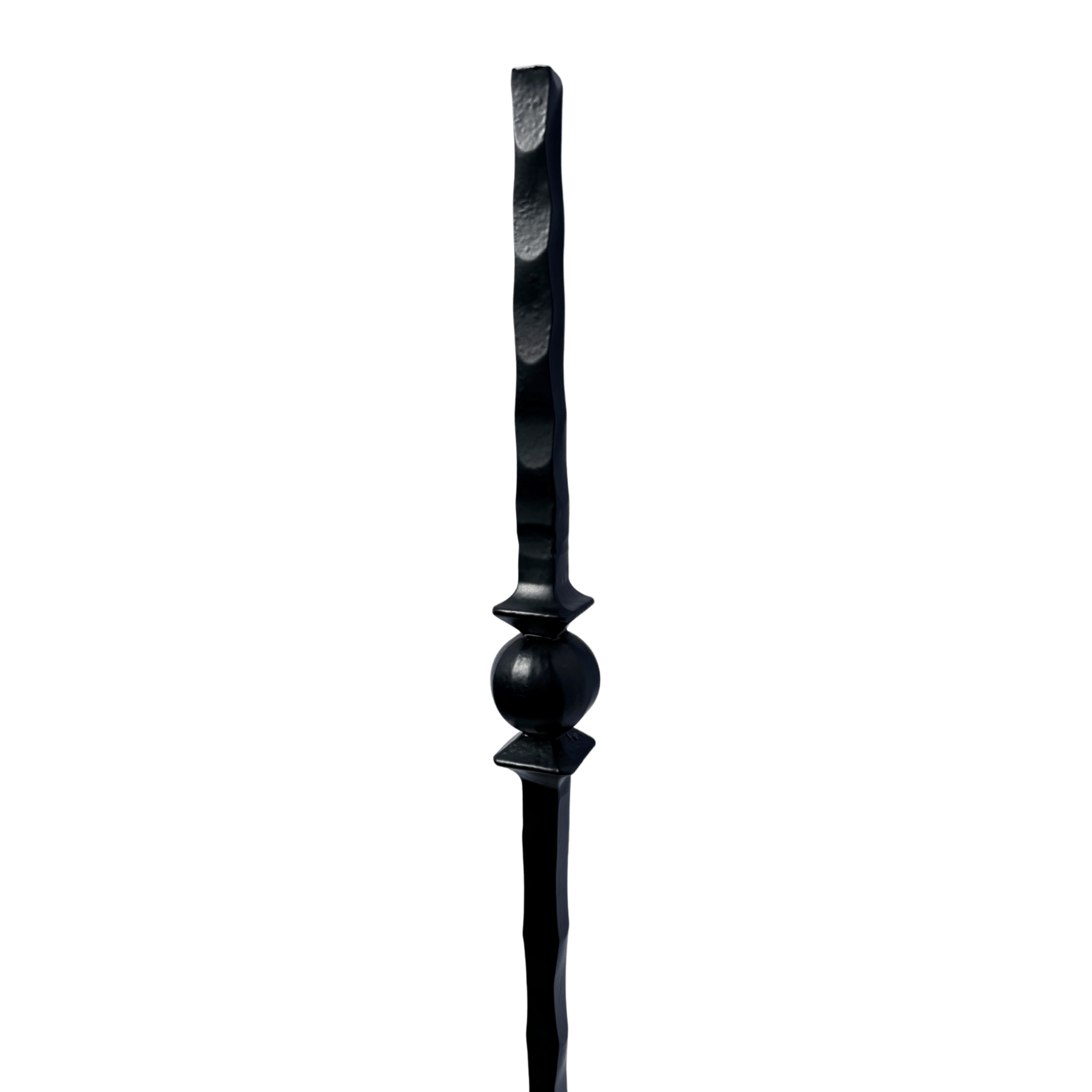 Double Ball Hammer Baluster 1/2" Square Shaft Solid Core - Mister Baluster