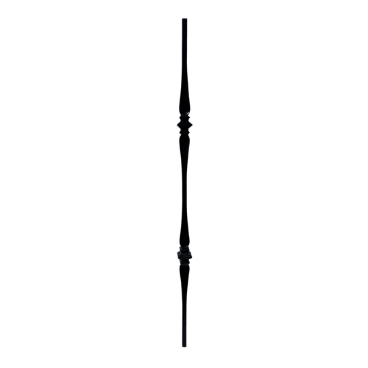 Double Spoon Collar Baluster 1/2" Square Shaft Solid Core - Mister Baluster