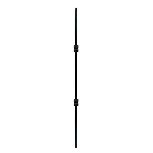 Double Square Collar 1/2" Hollow Square Shaft Pin Top Baluster