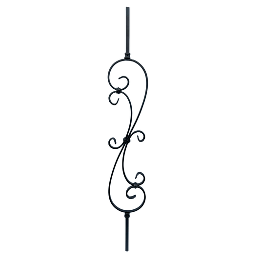Flower Baluster 1/2" Square Shaft Solid Core - Mister Baluster