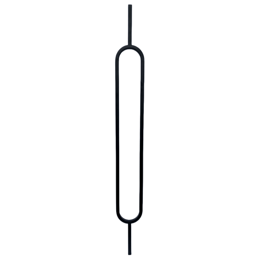 Oval Baluster Baluster 1/2" Square Shaft Solid Core - Mister Baluster