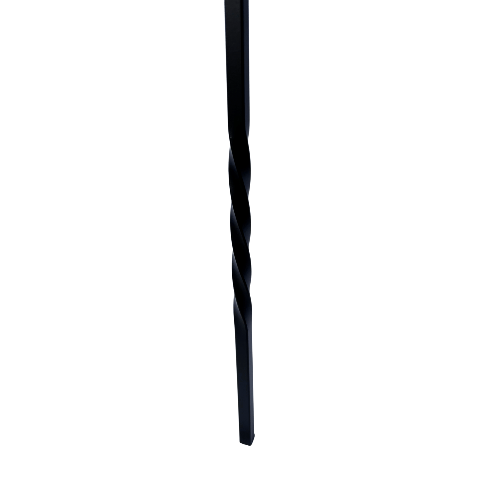 Single Basket with Twist Baluster 1/2" Square Shaft Solid Core - Mister Baluster