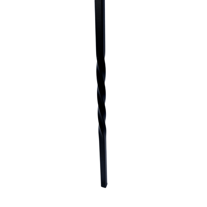 Single Basket with Twist Baluster 1/2" Square Shaft Solid Core - Mister Baluster