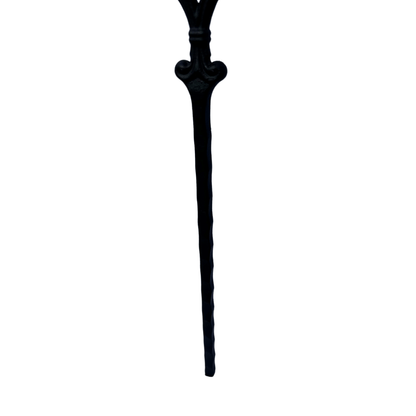 Single Diamond Hammer Baluster 1/2" Square Shaft Solid Core - Mister Baluster