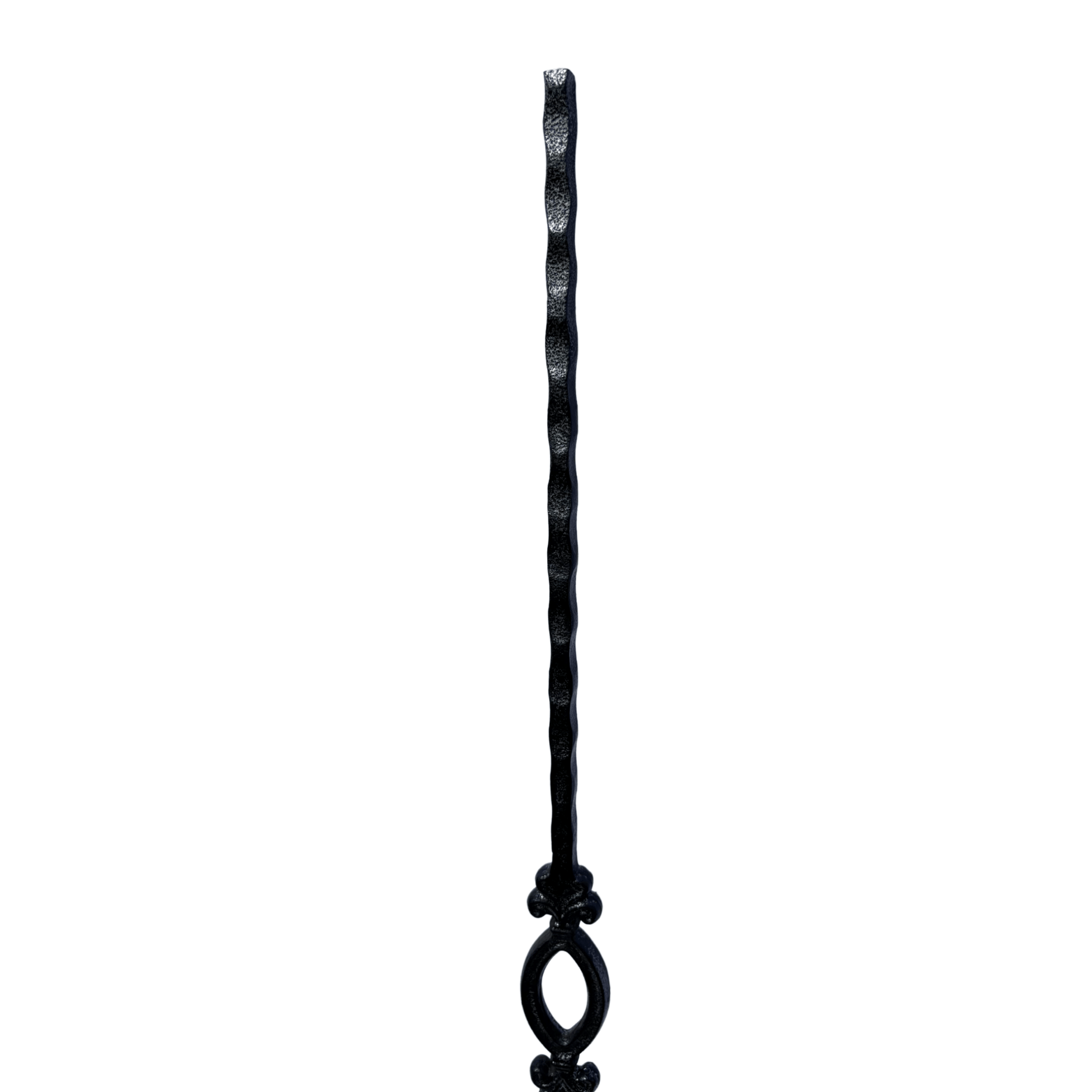 Single Oval Hammer Baluster 1/2" Square Shaft Solid Core - Mister Baluster