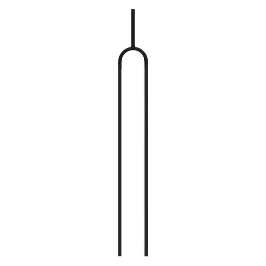 Split Oval Baluster 1/2" Square Solid Shaft